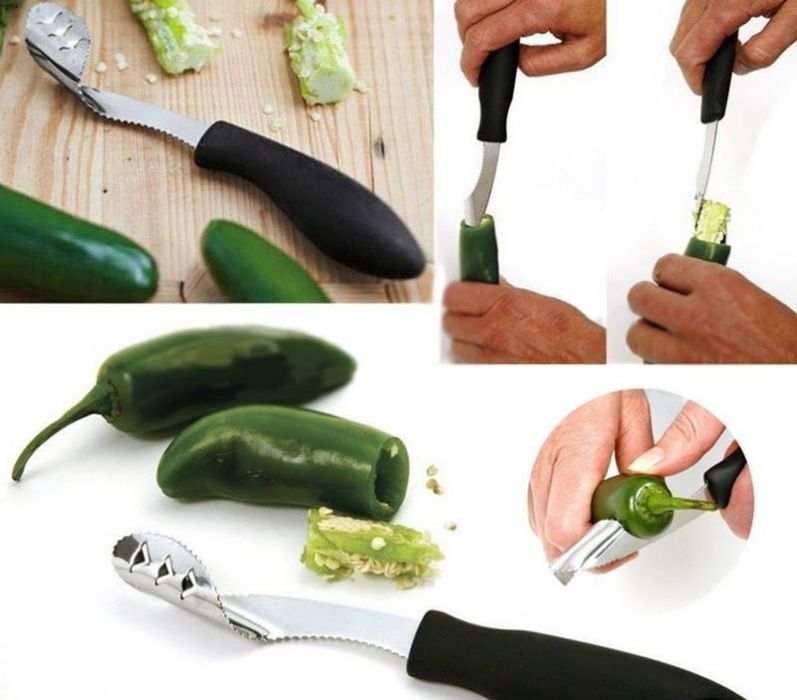 Cutit pentru taiat ardeii rapid si perfect! Foarte util in bucatarie!