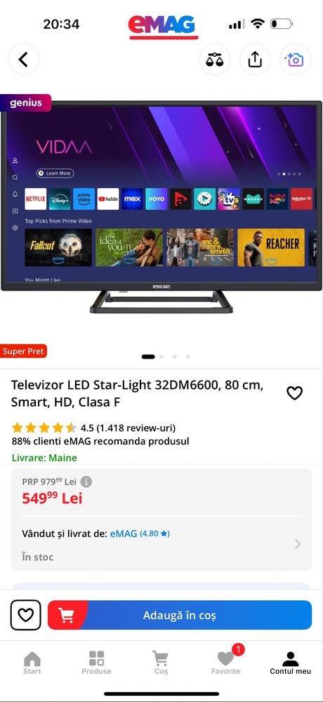 Televizor Starlight 80cm