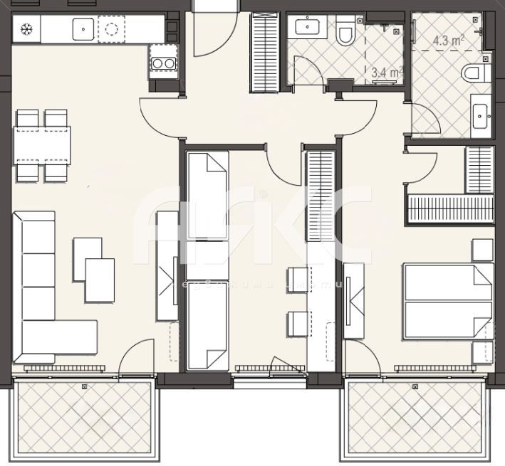 Тристаен просторен апартамент в кв. Овча купе до МЕТРОСТАНЦИЯ