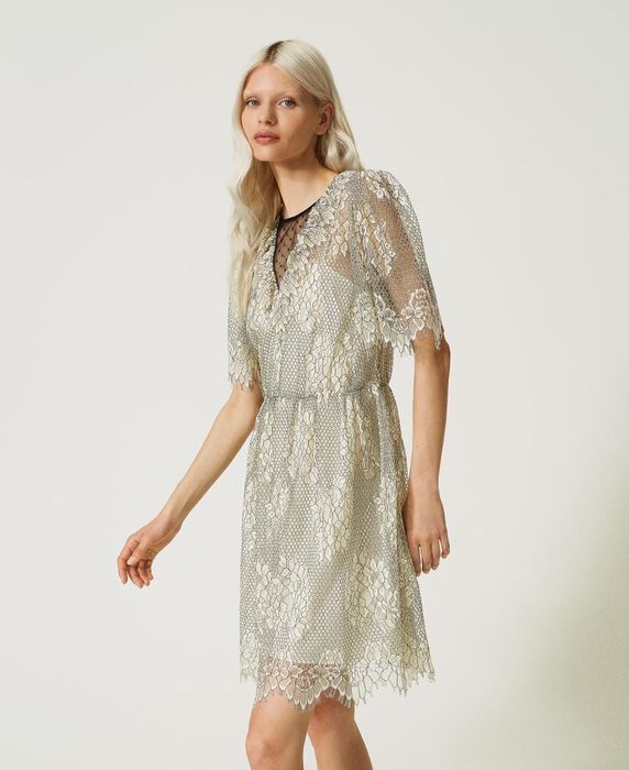 Дантелена рокля Twinset, размери 46 L,нова с етикет!