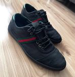 Gucci 77 Black Canvas Sneakers/мъжки кецове/сникърси 43-8,5