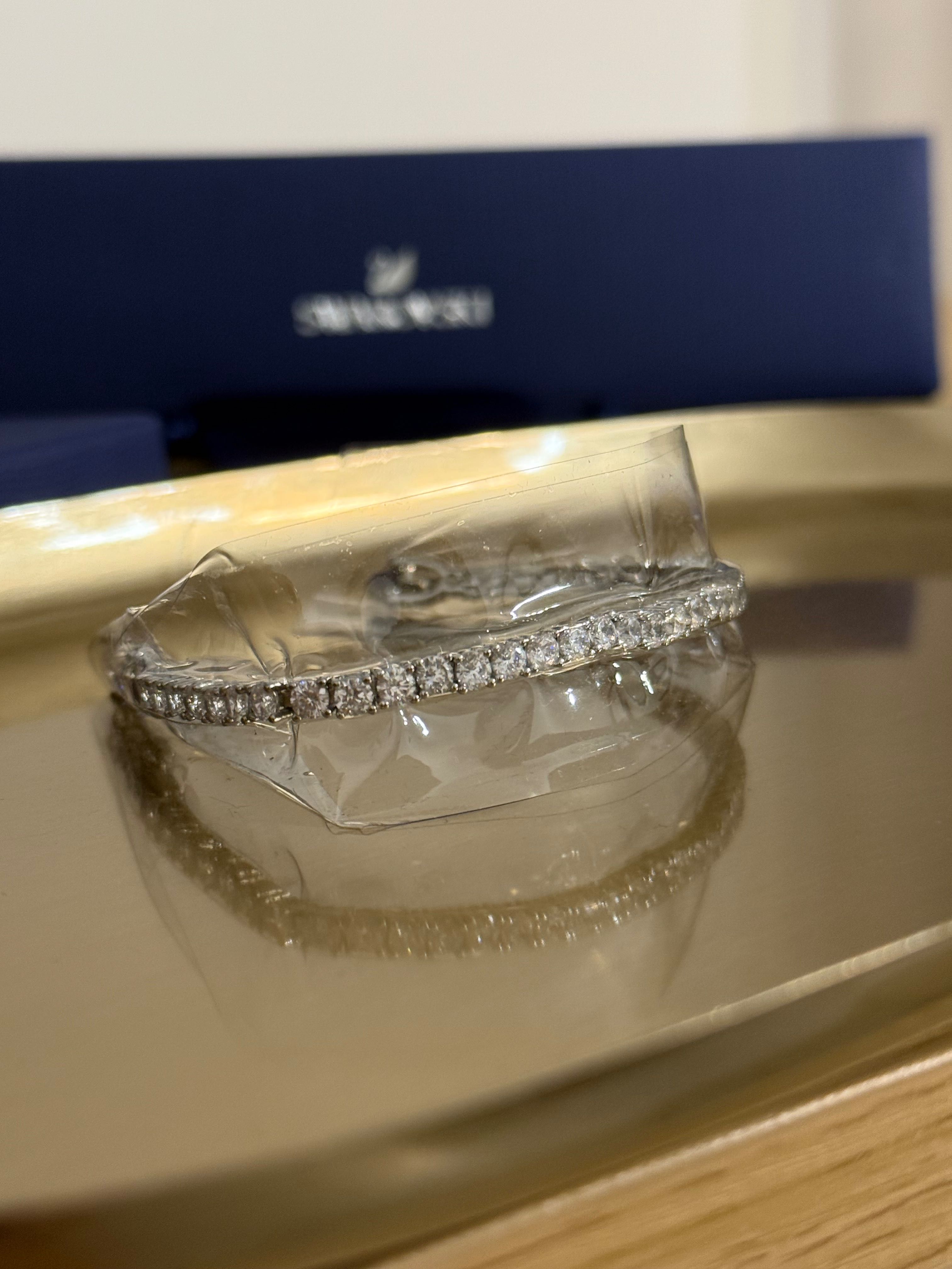 Bratara Swarovski Matrix argintie