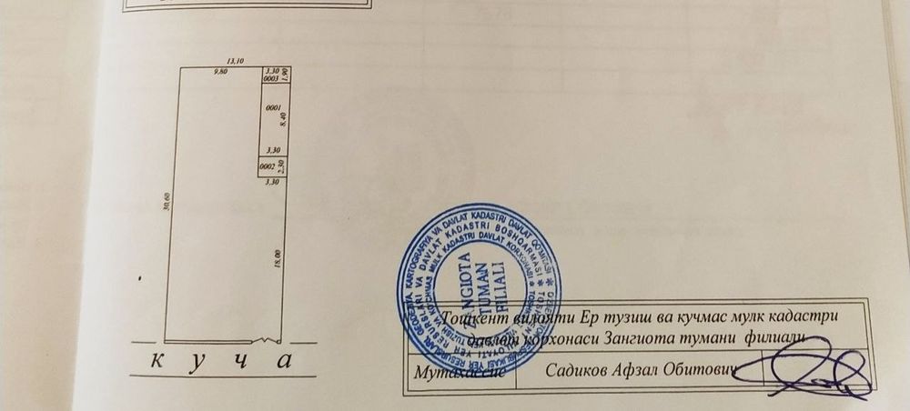 Sotiladi 4 sotix yer vremyankasi bor. Xonobod Sultonobodda.