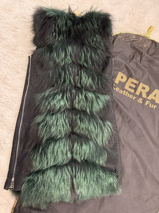 Елек лисица естествен косъм