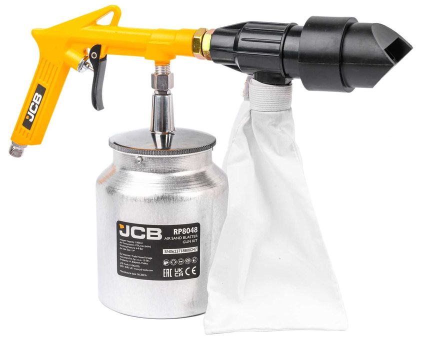 Пневматичен Пясъкостръен Пистолет 1Л С 4 ДЮЗИ JCB , RP8048