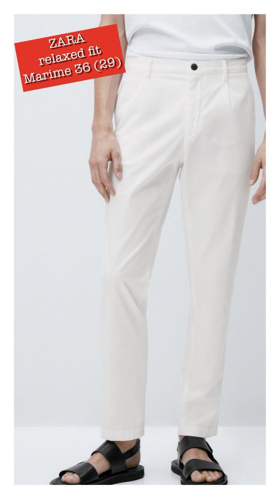 Pantaloni chino barbati Zara