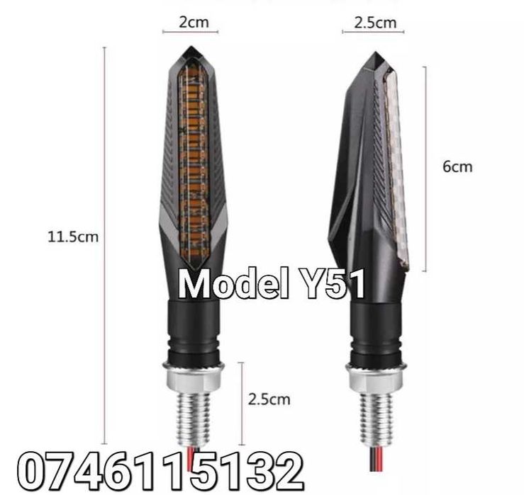 Moto Motocicleta Atv Scuter Cros-Semnalizari LED Dinamice/Standard-Y51