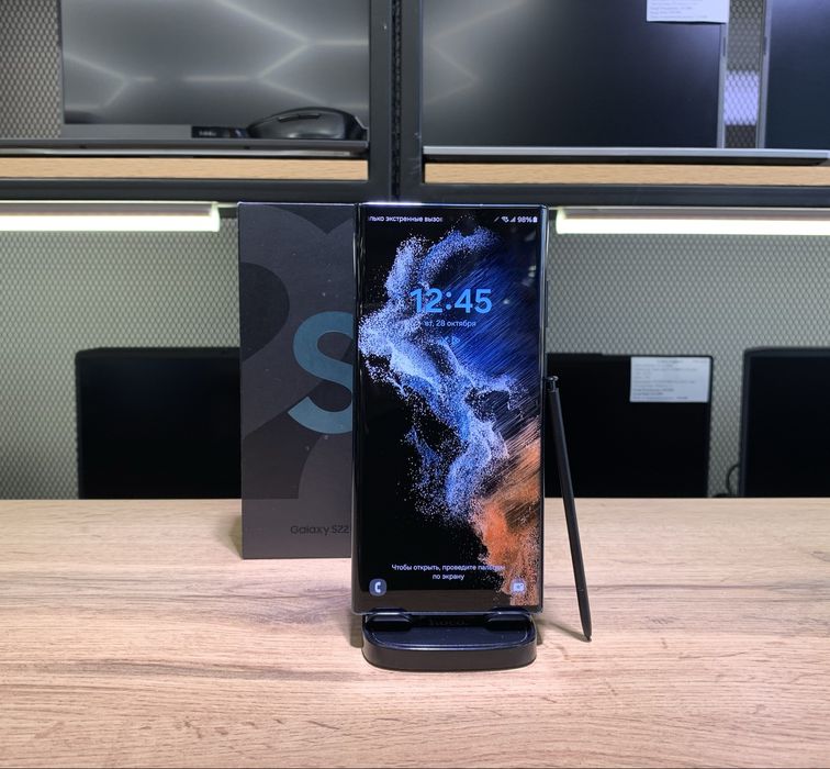 Samsung S22 Ultra, 12/256 GB, Green, полный комплект, 10947/А10