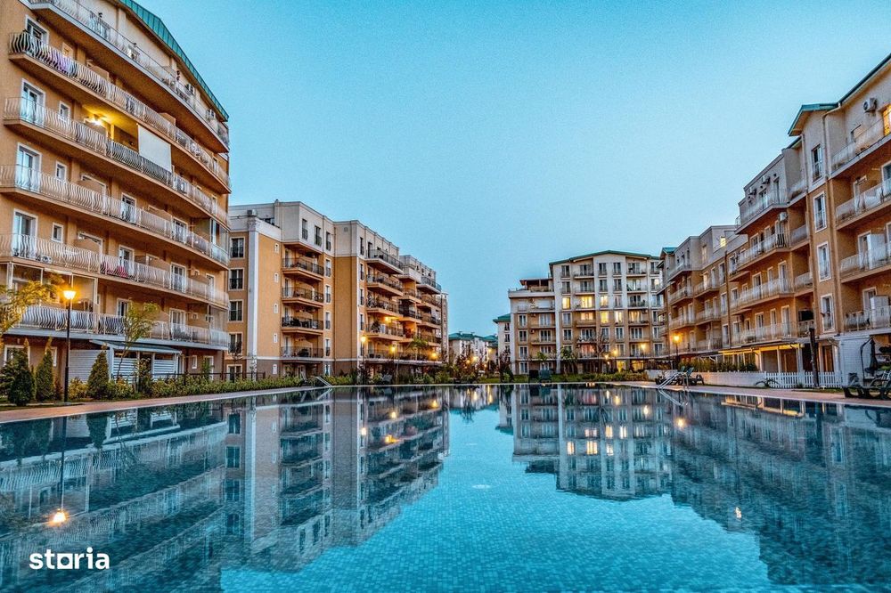 Privat: Apartament 2 camere – Cosmopolis, etaj 2, vedere la piscină