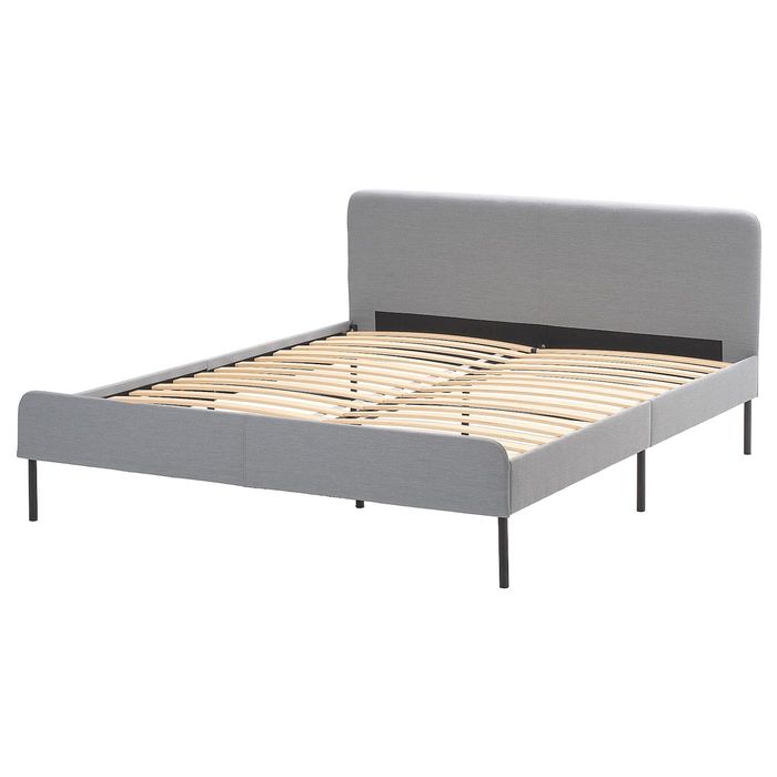 Кровать IKEA СЛАТТУМ, 160×200 см, светло-серый (без матраса!)
