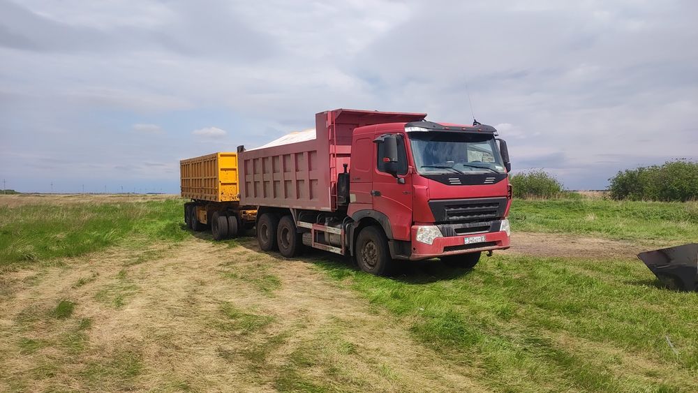 Услуги самосвала, 25тн с прицепами перевозка инертного материала