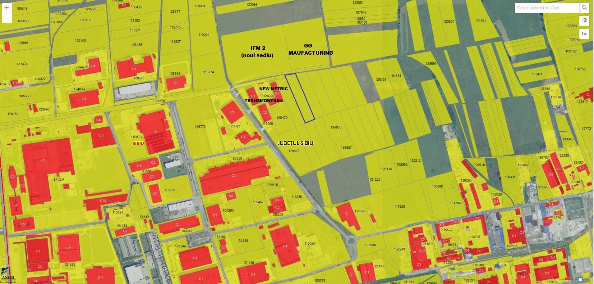 Vand teren intravilan 9.600 mp cu PUZ * Zona Industriala Vest Sibiu