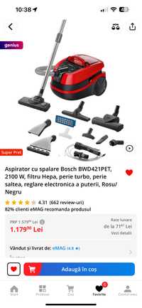 Aspirator cu spalare Bosch