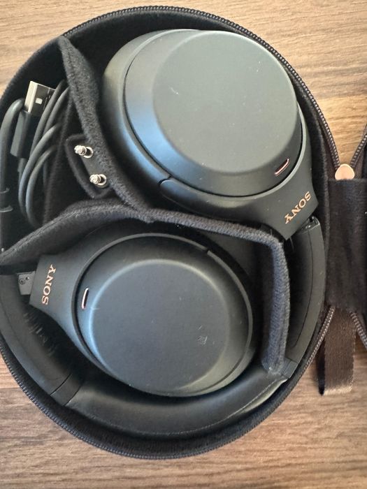 Casti Over the Ear Sony WH-1000XM4B, Wireless, Bluetooth, Noise cancel