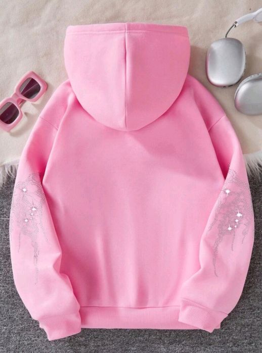 Детски суичър бял/розов 134 см./9г.