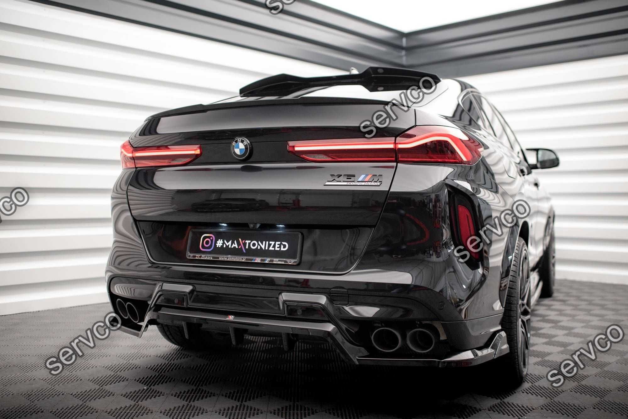 Prelungire splitter bara spate Bmw X6 M F96 2020- v1 - Maxton Design