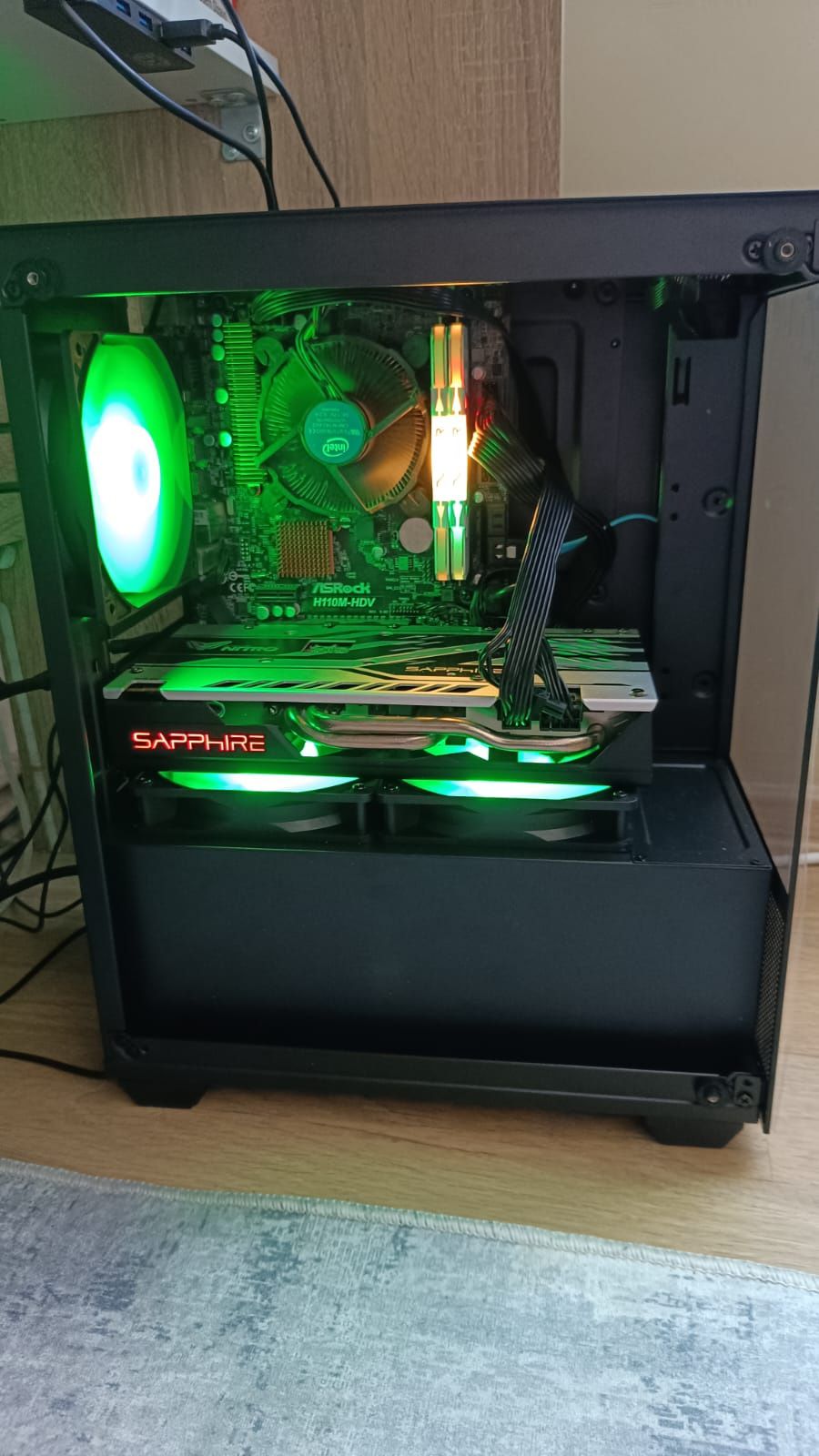 Геймърски Компютър /I5-7400 /RX 570/16GB RAM/128GB SSD
