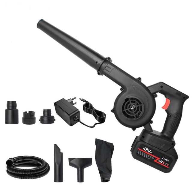 Безжичен листен вентилатор и вакуум 2 в 1 електрически вентилатор