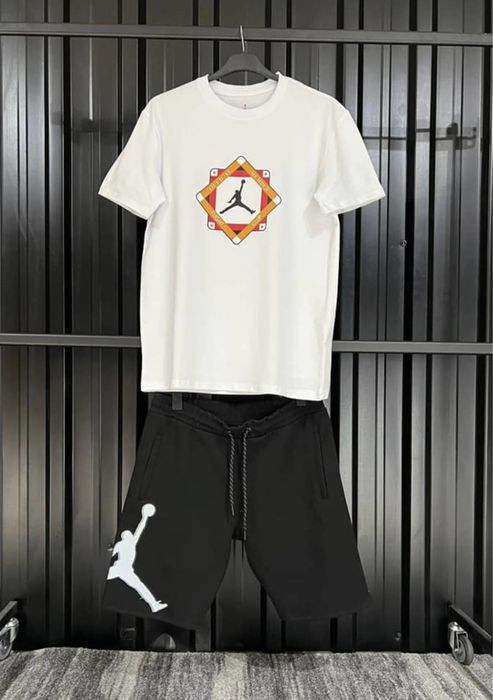 Мъжки Летен Екип/ Комплект Тениска и Късо Долнище Jordan, Nike