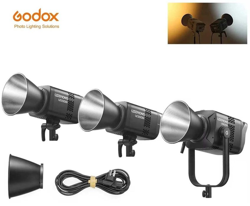 Постоянный студийный свет Godox Litemons LE200Bi/LE300Bi/LE600Bi