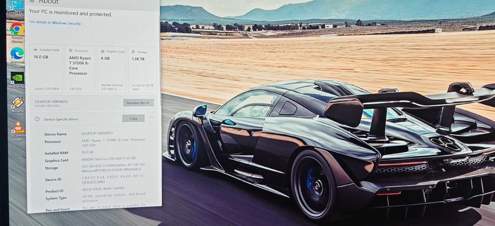 Гейм РС Ryzen 7 3700X 8/16Core/16Gb/512Gb SSD+1TB HDD/GTX 1660TI/Гаран