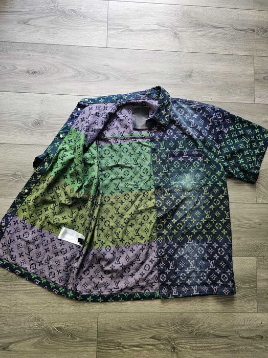LV denim gradient over-shirt