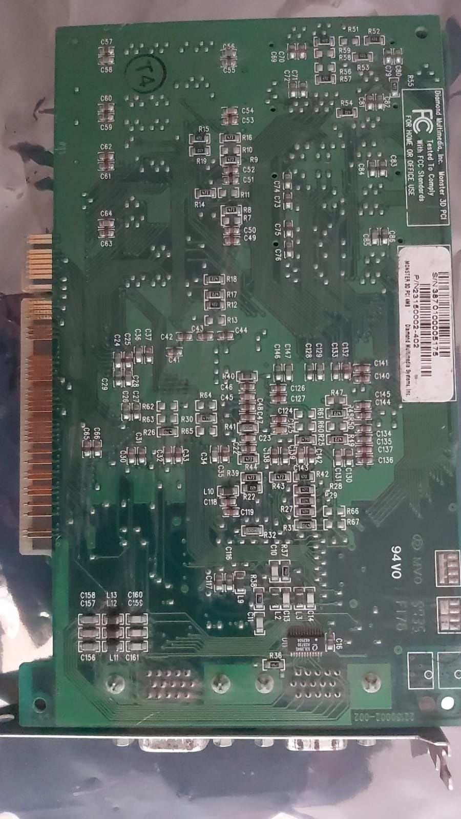 Placa Voodoo1 3dfx 4mb de la DIAMOND perfect funcțională