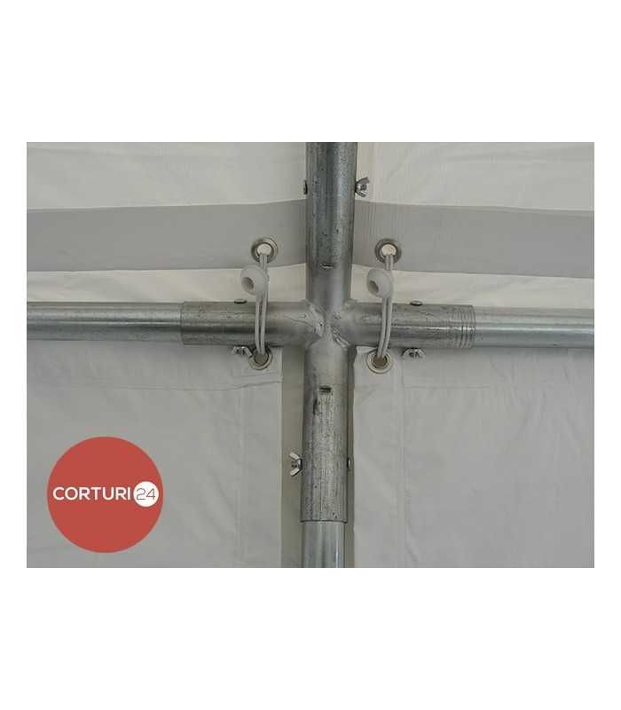 Cort Evenimente ECONOMY, PVC alb, 5x10 m, CORTURI24.RO