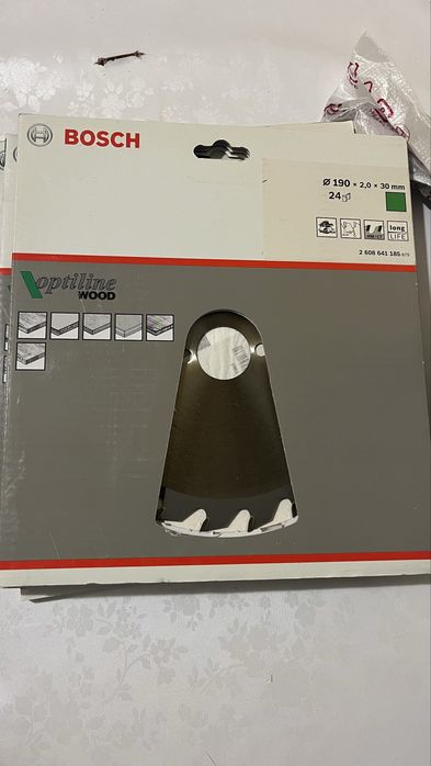 Пильный диск по дереву Bosch 190x2,0x30 mm продам оригинал новый 4 шт