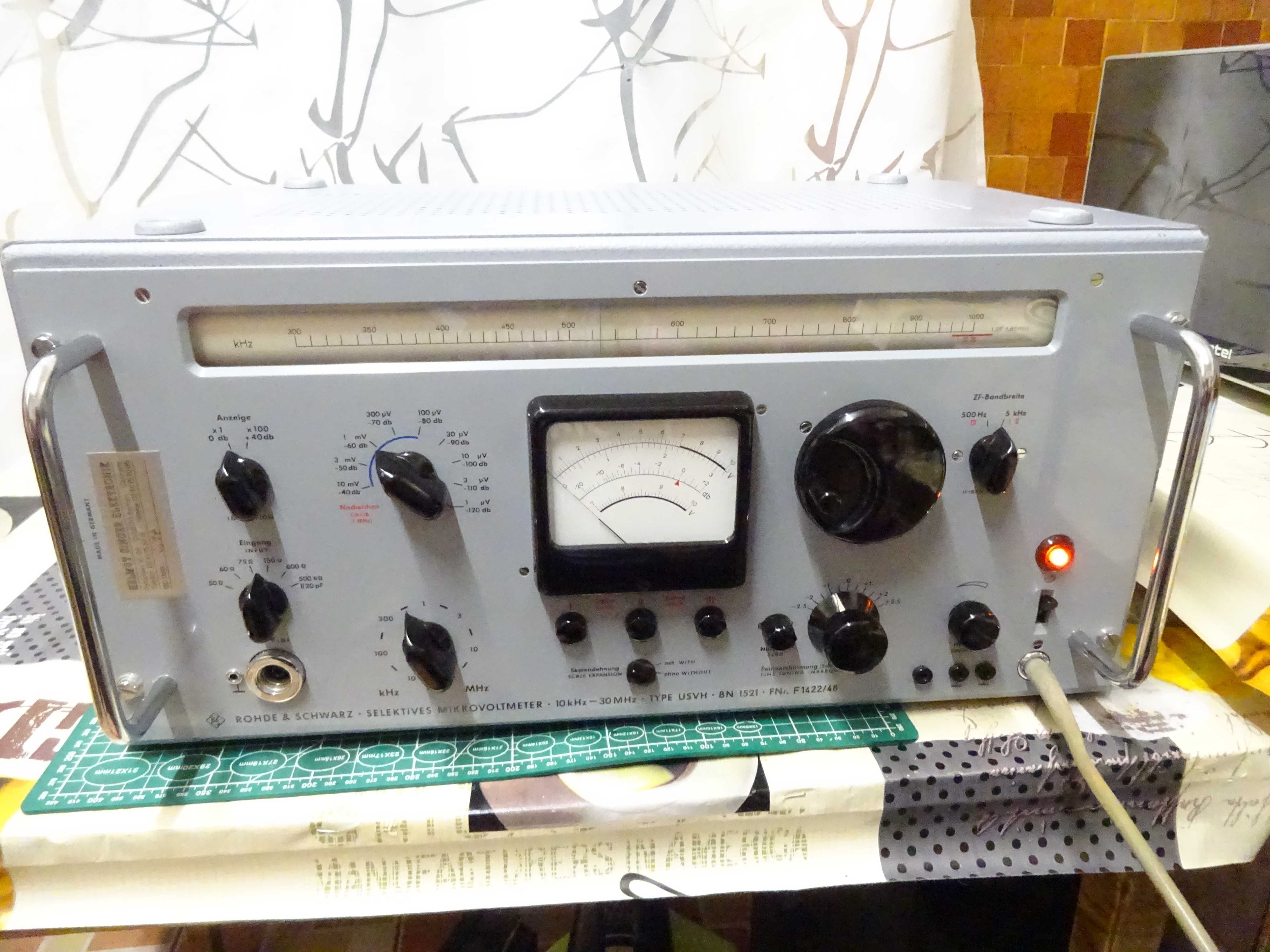 Radio /Microvoltmetru selectiv  Rohde & Schwarz bn1521 10 kHz-30 MHz