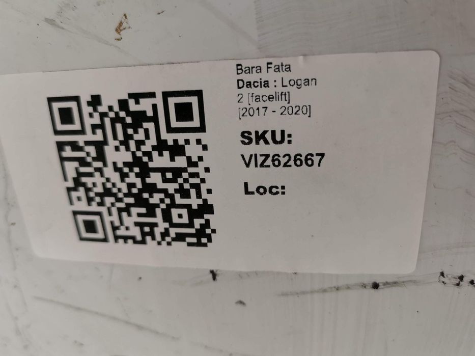 Bara Fata Dacia  Logan 2 [facelift] 2017 2018 2019 2020 Sandero Origin