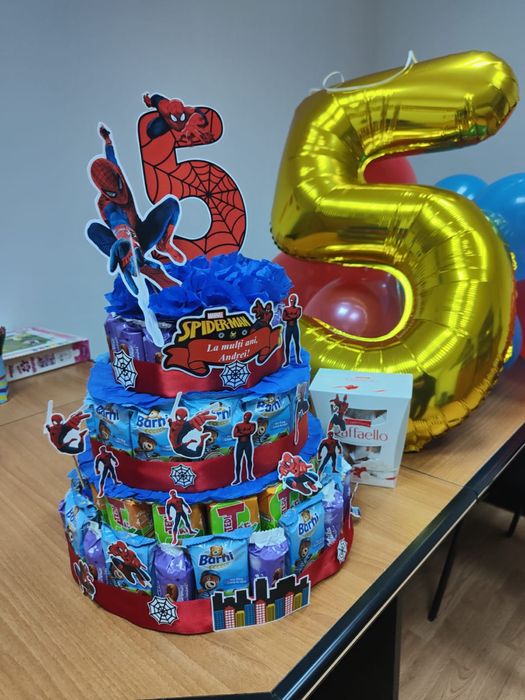 Tort din dulciuri ambalate pentru creșă/grădiniță/școală de la 10 lei