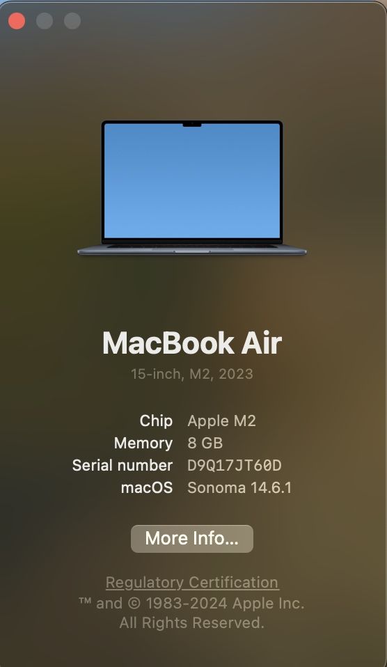 MacBook Air 15” M2 (2023) ОТЛИЧНО СЪСТОЯНИЕ