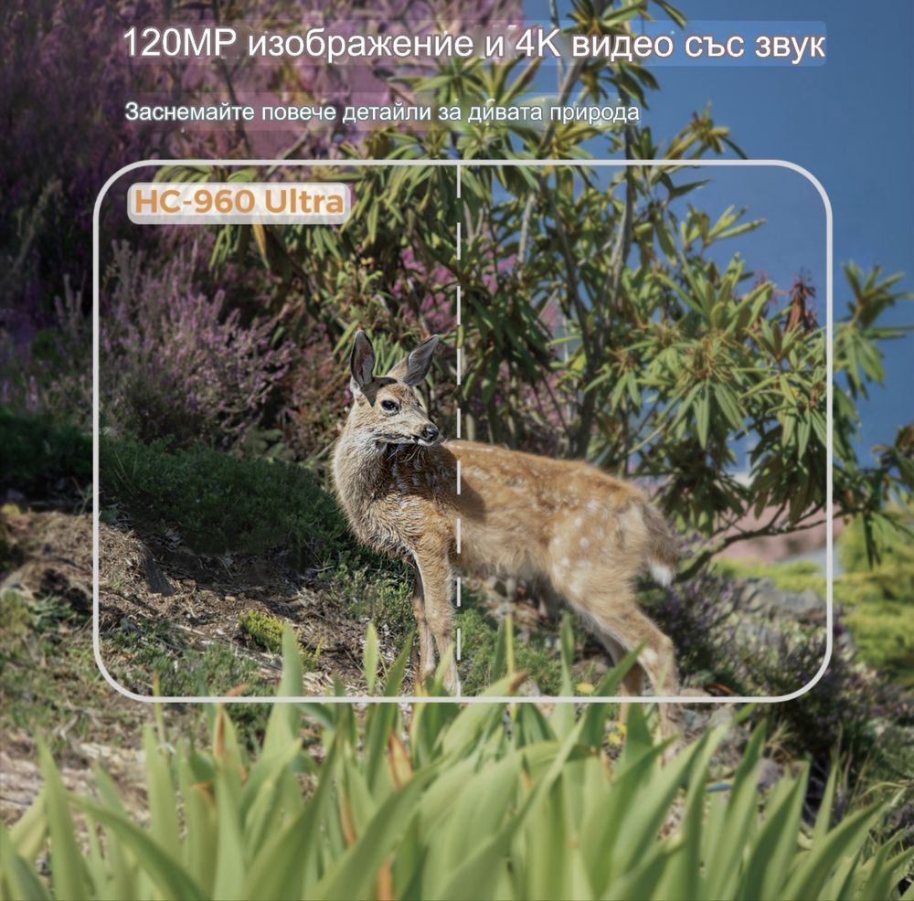 Ловна Камера Suntek HC-960Ultra-li 4G на Приложение + Батерия