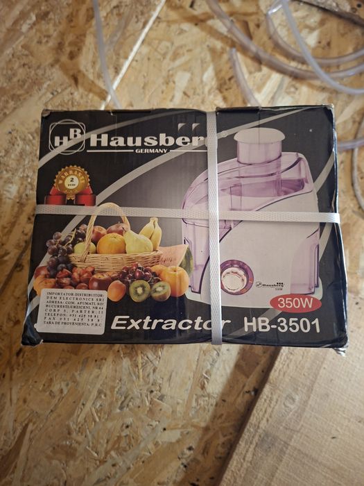 Storcator de fructe HB3501 Hausberg, 350 W, Recipient suc 0.35 L