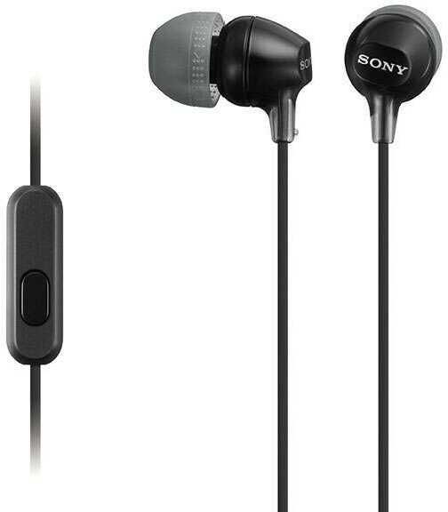 Наушники-вкладыши Sony MDR-EX15AP, цвет чёрный