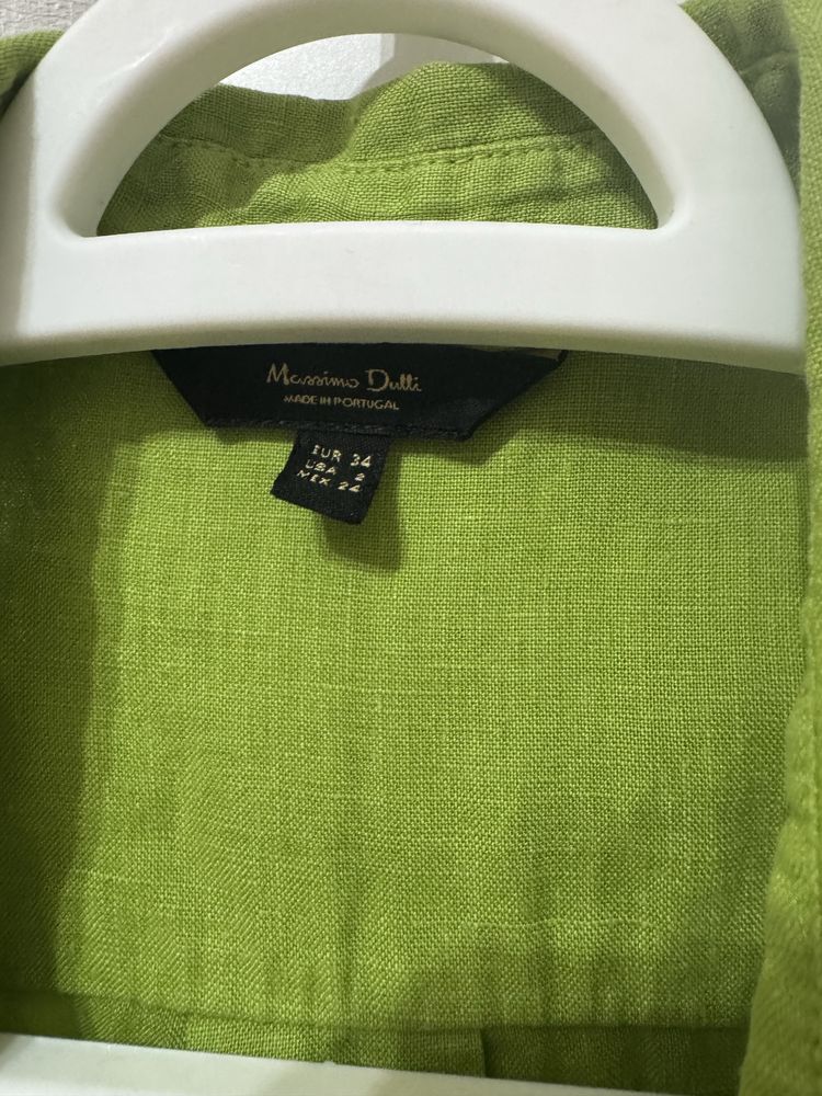 Льняная рубашка Massimo Dutti