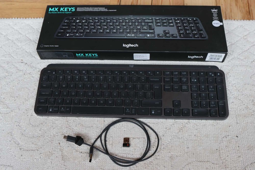 Клавиатура Logitech MX Keys S, US, Graphite 3 бр.