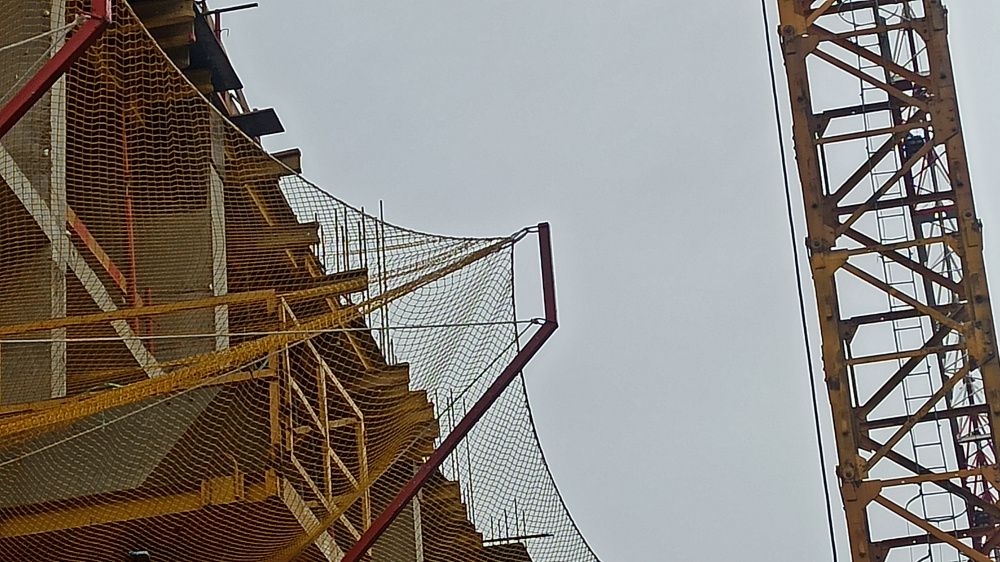 Защитно-улавливающая система (ЗУС, ВУС). Сетка 6х3.5м. Комплектующие.