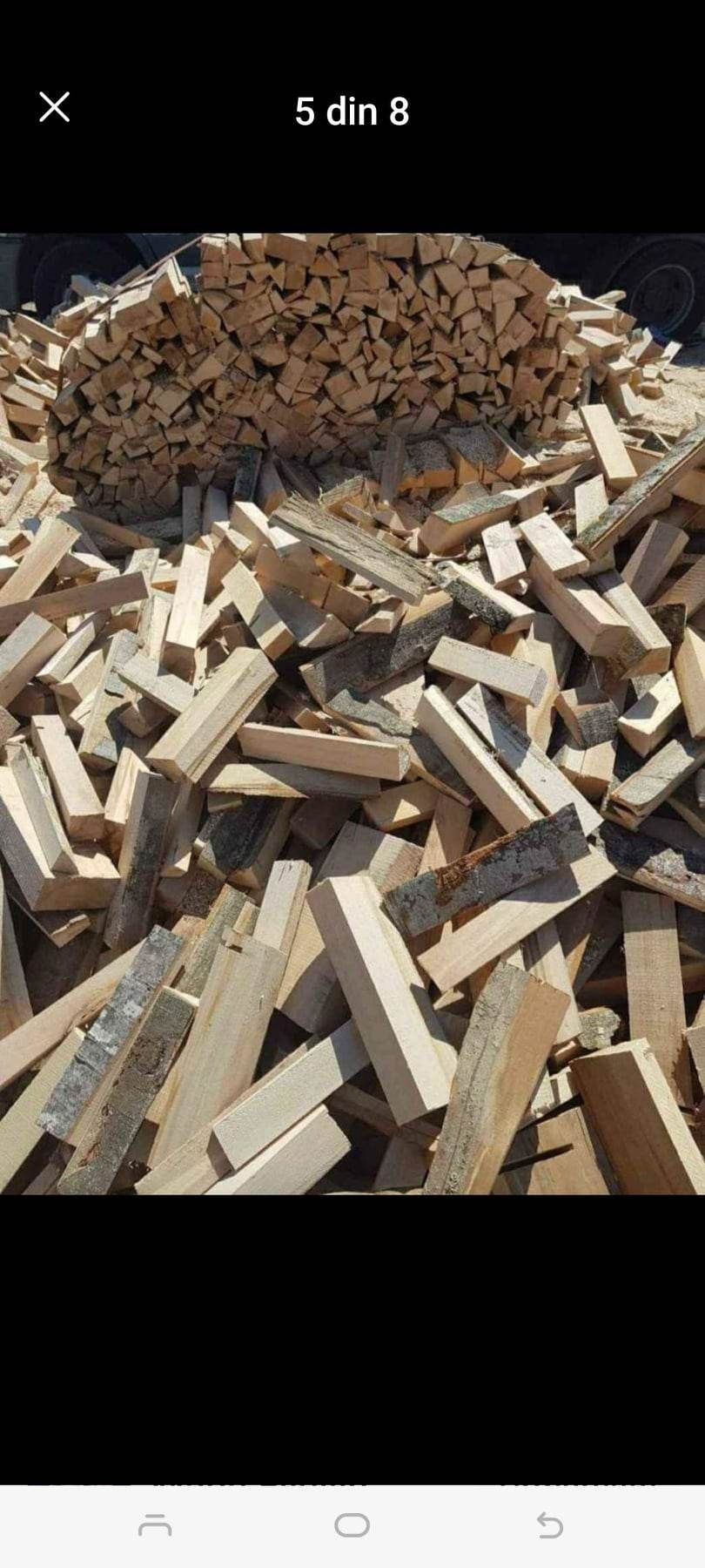 vând lemne și deșeuri pentru foc