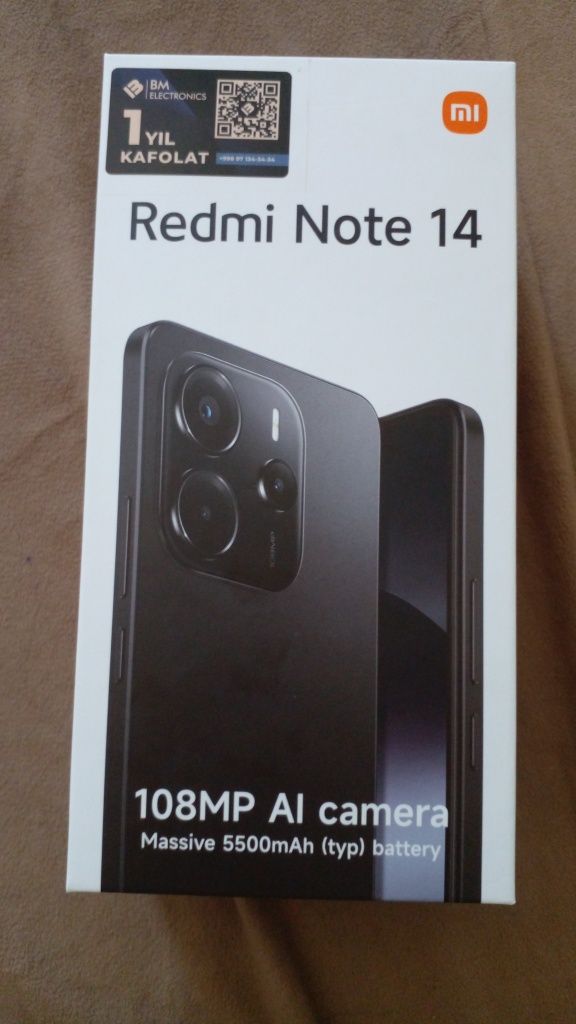 Redmi note 14 . 1 yil kafolati bor. Kecha olingan