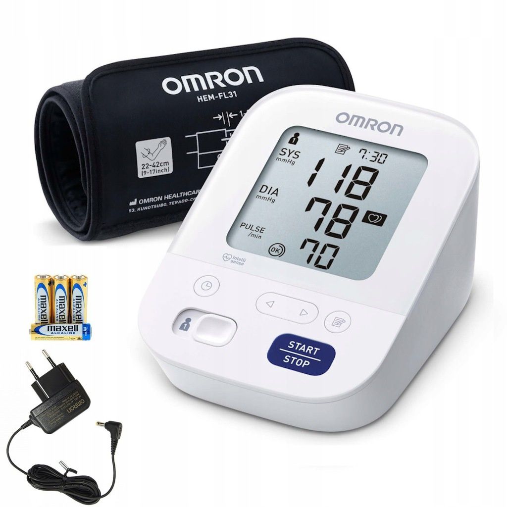 Тонометр Omron M3 Comfort с блоком питания,