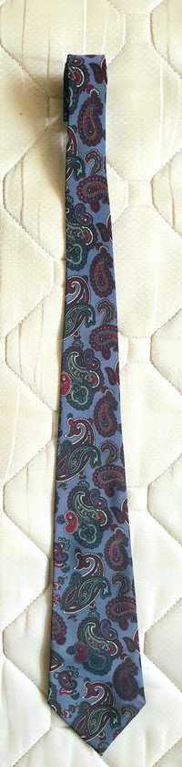 Копринена ретро вратовръзка от 80-те години