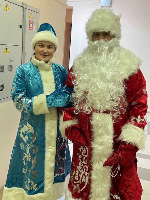 Карнавальный костюм Дед мороза и снегурочки Новые в упаковке