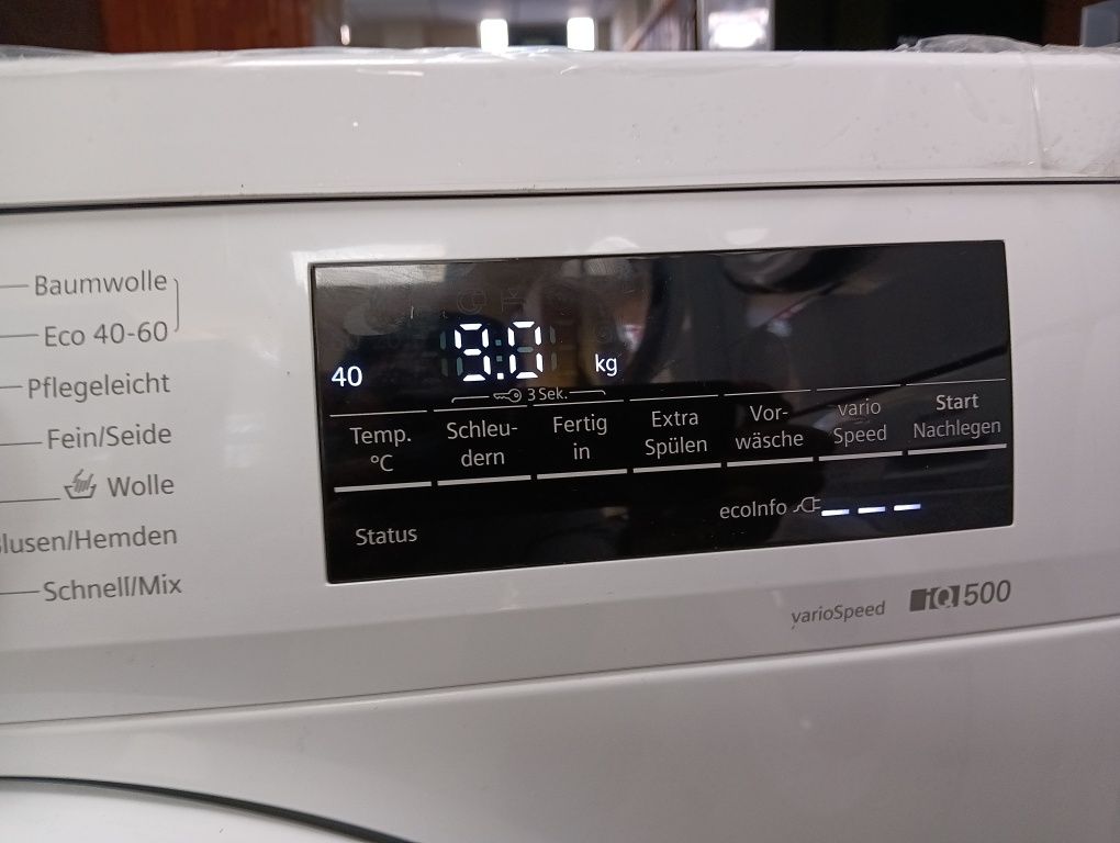 Чисто нова пералня  Siemens IQ 500  9кг А+++  2 години гаранция!