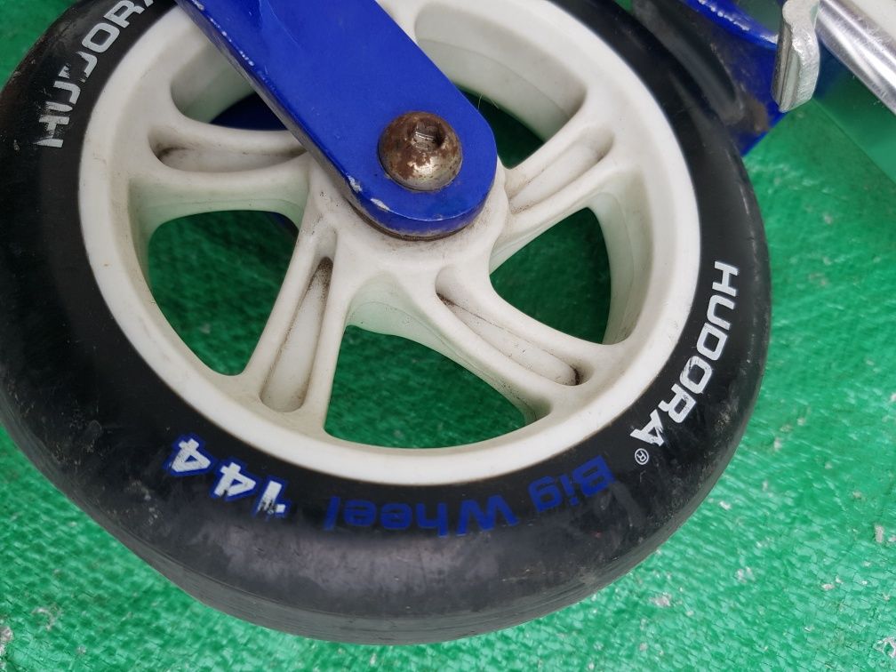 Trotineta pliabila Hudora Big Wheel 144 culoarea albastru