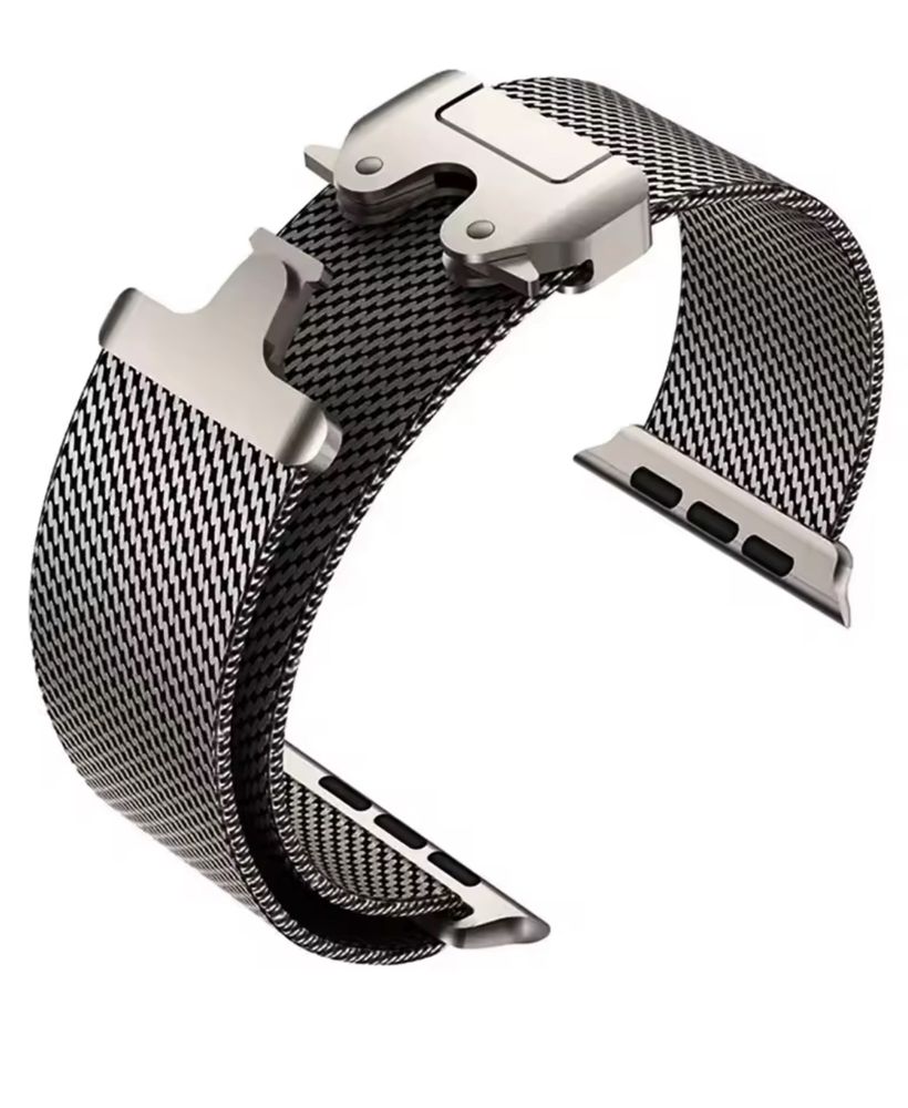 Curea Metalic Strap Flaps Compatibila Ceas Apple Watch Husa Folie Sili