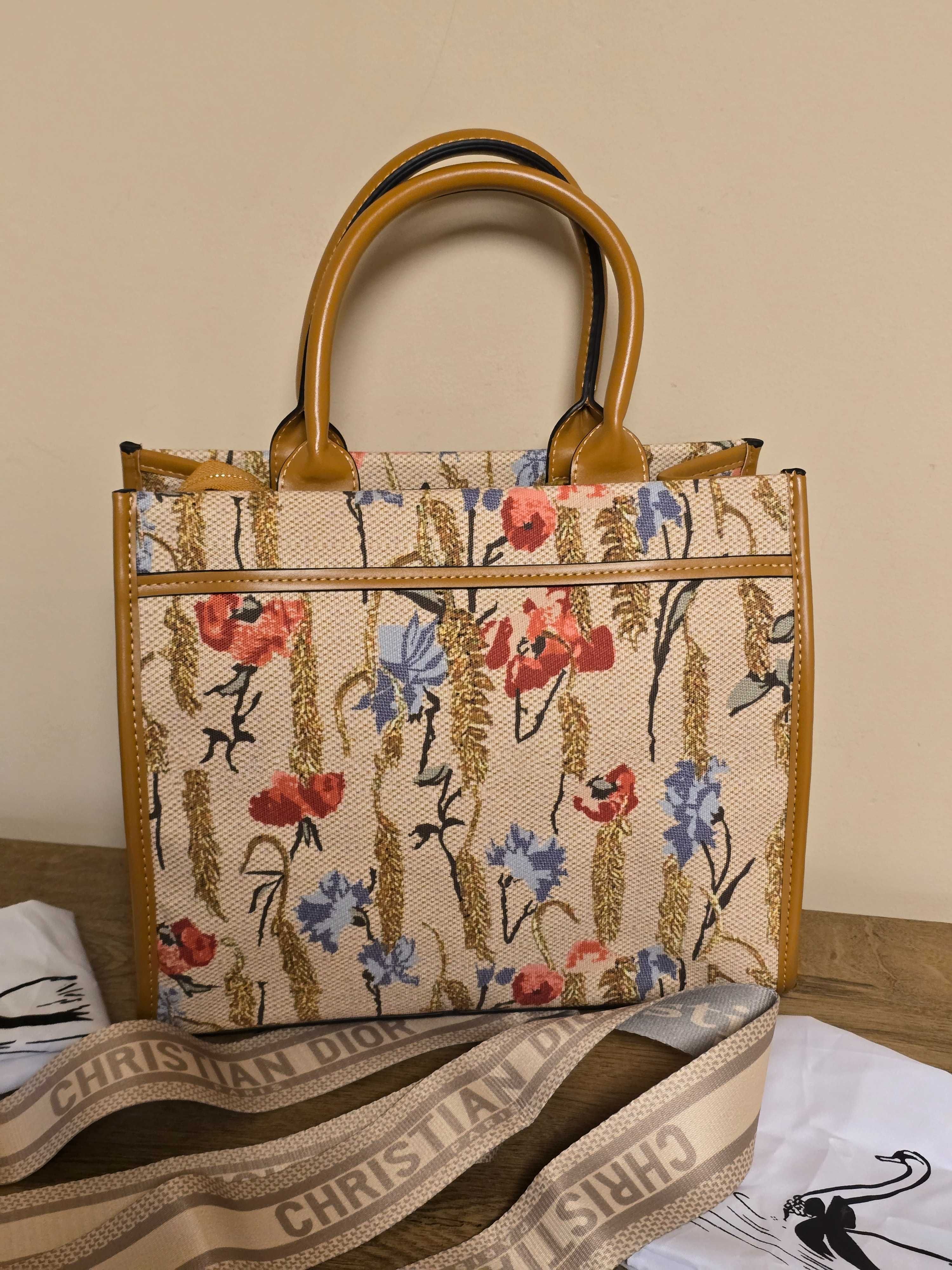 Dior невероятно красива дамска шарена чанта