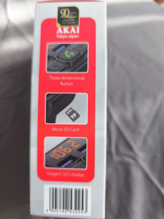 Modulator FM bluetooth masina Akai sigilat