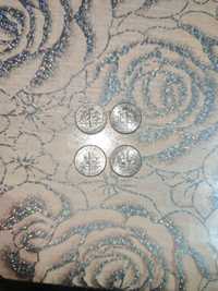 Четыре монеты 10 центов-One dime